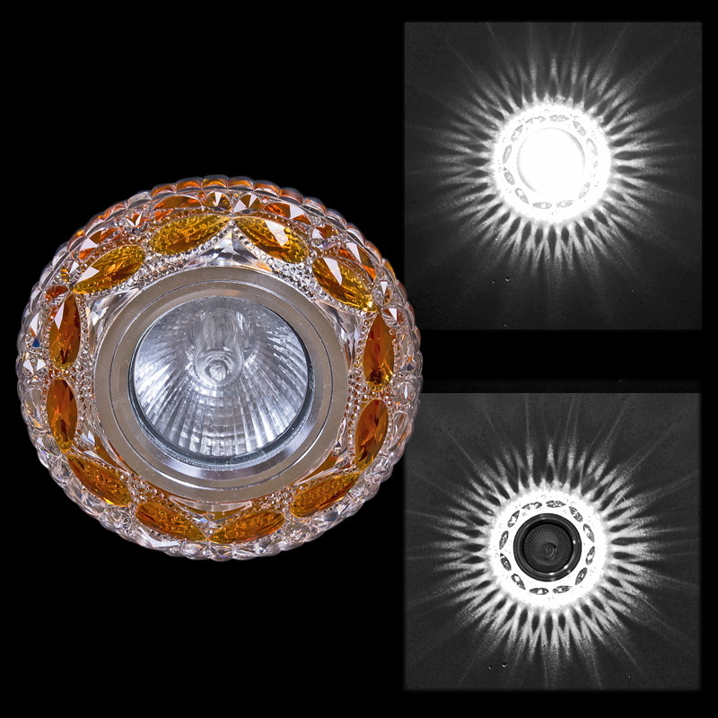 Встраиваемый светильник Reluce 00757-9.0-001CN MR16+LED3W CL+TEA Встраиваемый светильник Reluce 00757-9.0-001CN MR16+LED3W CL+TEA