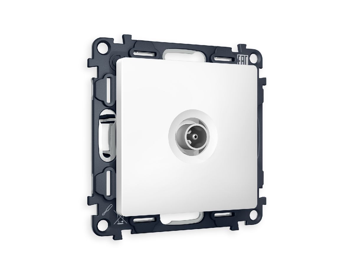 Комплект механизма TV розетки оконечной 50-870 MHz 1dB Ambrella Volt Alfa MA133010