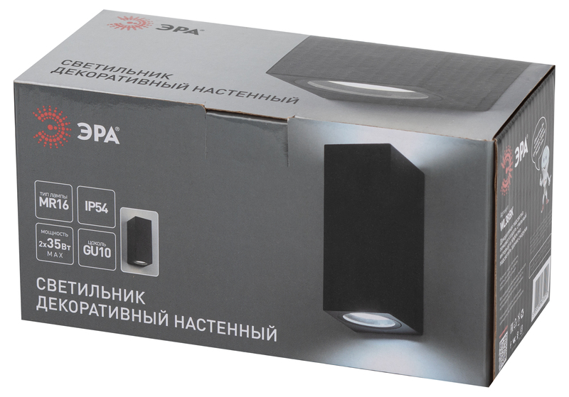 Архитектурный светильник Эра WL38 BK Б0054410