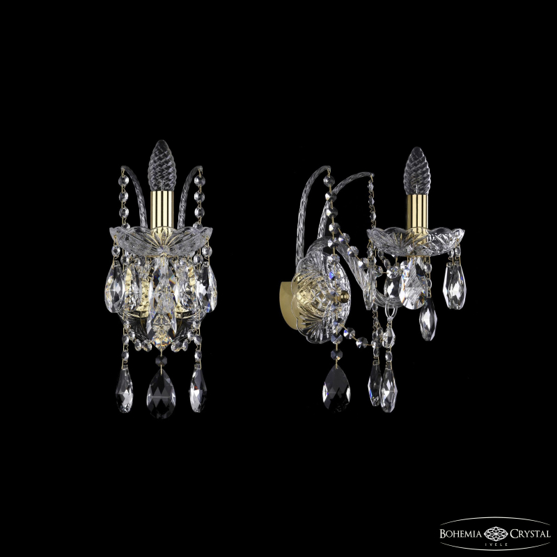 Бра Bohemia Ivele Crystal 1411B/1/160/XL G Бра Bohemia Ivele Crystal 1411B/1/160/XL G
