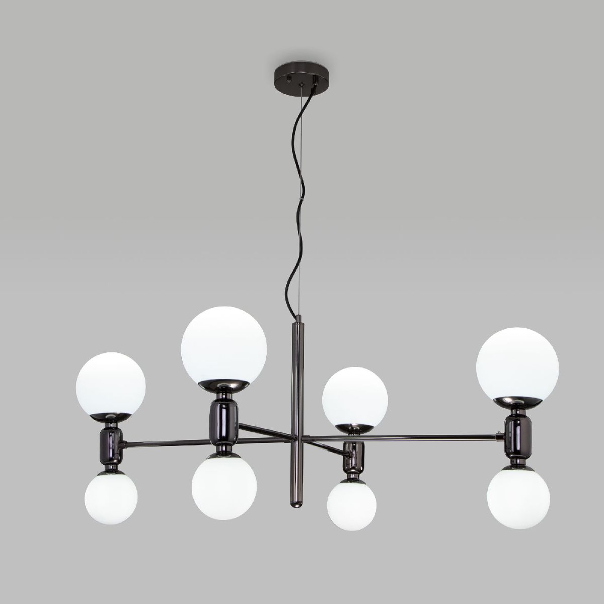 Подвесная люстра Eurosvet Bubble 30182/8 черный жемчуг a063206 Подвесная люстра Eurosvet Bubble 30182/8 черный жемчуг a063206