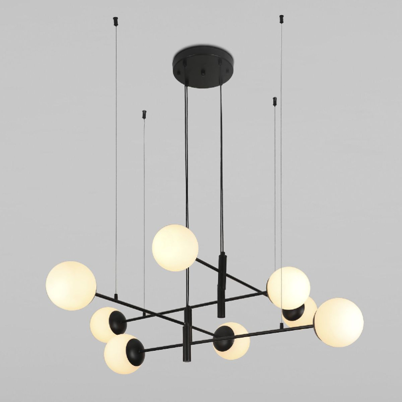 Подвесная люстра Eurosvet Planet 70146/8 черный Smart a062031 Подвесная люстра Eurosvet Planet 70146/8 черный Smart a062031