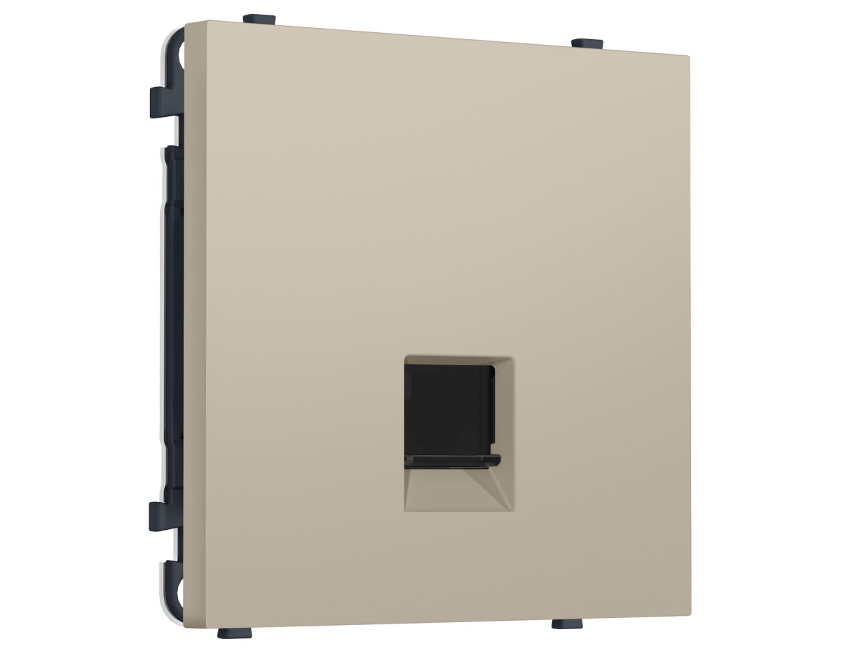 Комплект механизма компьютерной розетки SIGMA Кашемир RJ-45 Ambrella Volt MS352010 (SP3520, PR188)