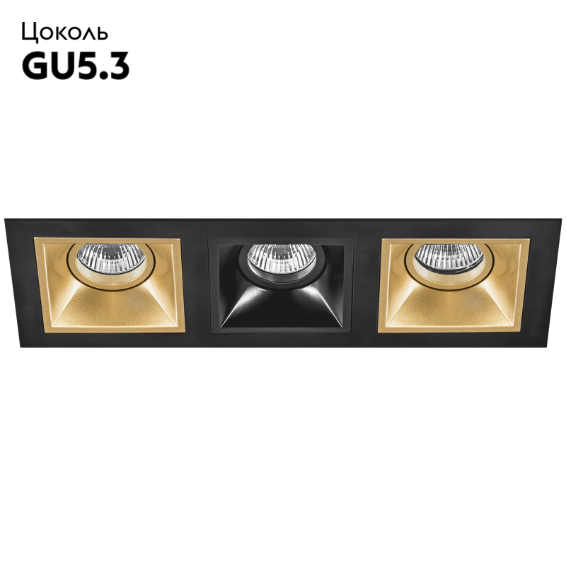 Встраиваемый светильник Lightstar Domino D537030703 (214537+214503+214507+214503)