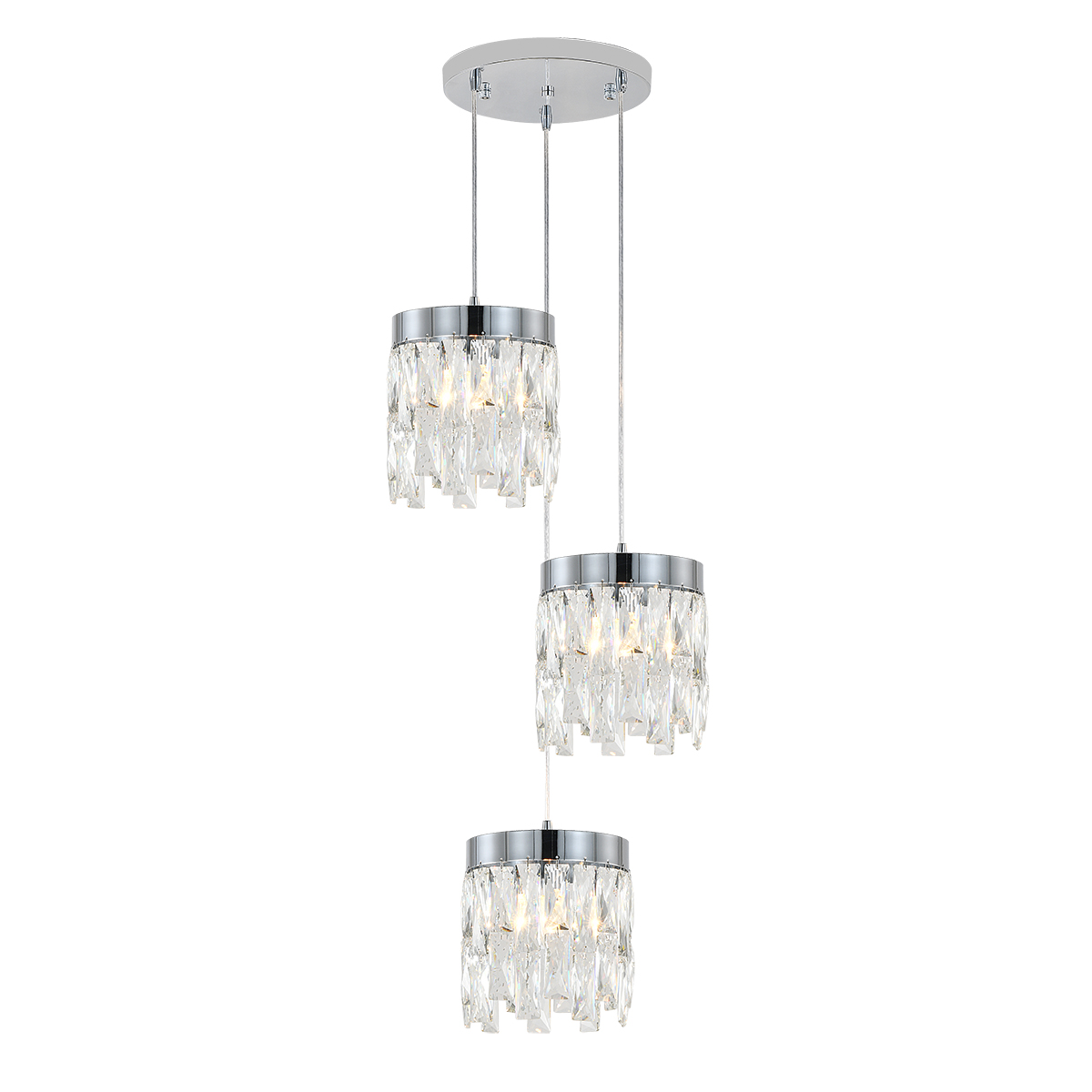 Подвесной светильник Indigo Anna 12029/3P Chrome V000497 Подвесной светильник Indigo Anna 12029/3P Chrome V000497