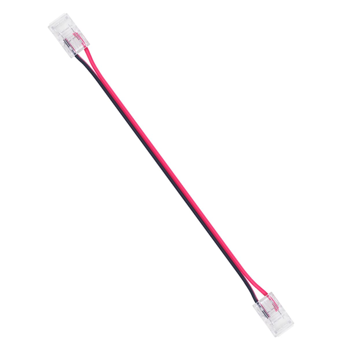 Коннектор прокалывающий 2 pin для гибкого соединения одноцветной LED ленты 8мм, тип SMD, COB длина провода 150мм Apeyron 09-114