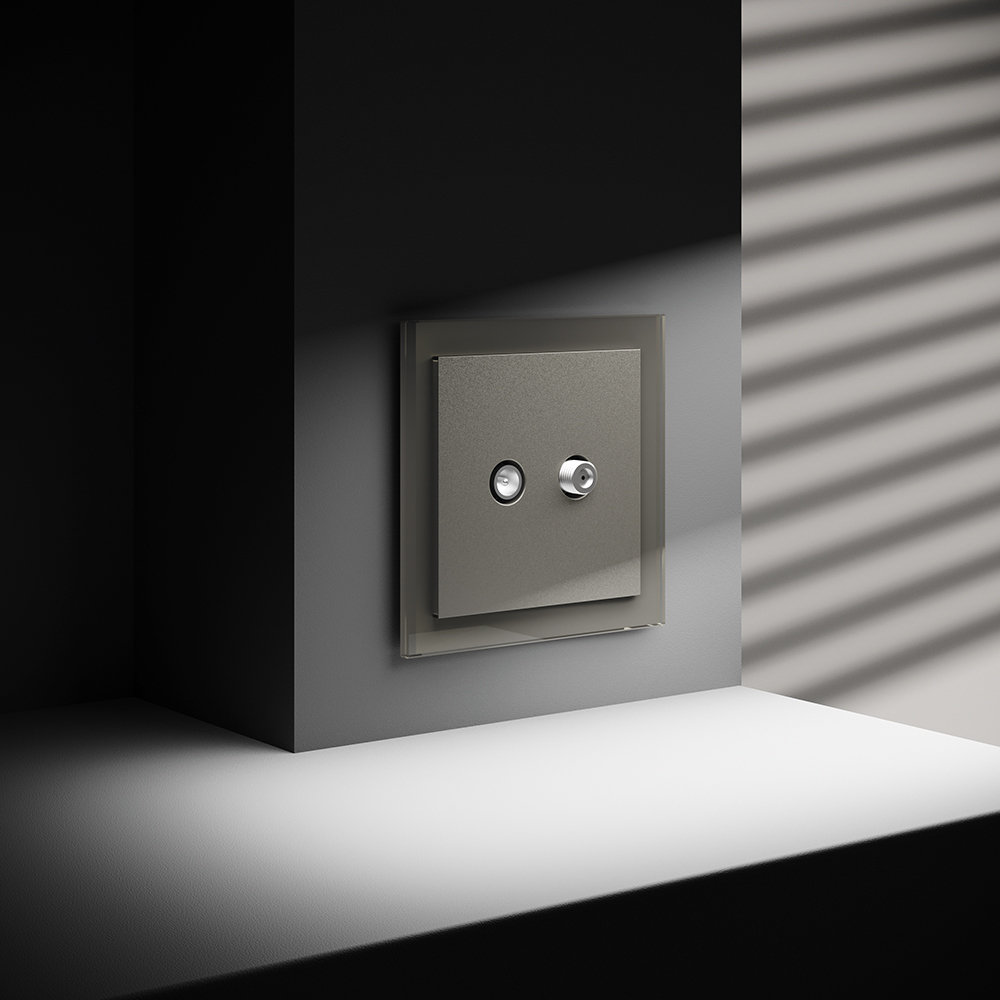 Розетка телевизионная Voltum S70 VLS060404 (шелк)