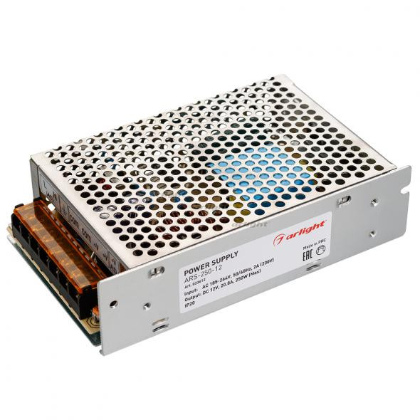 Блок питания Arlight ARS-250-12 (12V, 20,8A, 250W) 023612 Блок питания Arlight ARS-250-12 (12V, 20,8A, 250W) 023612