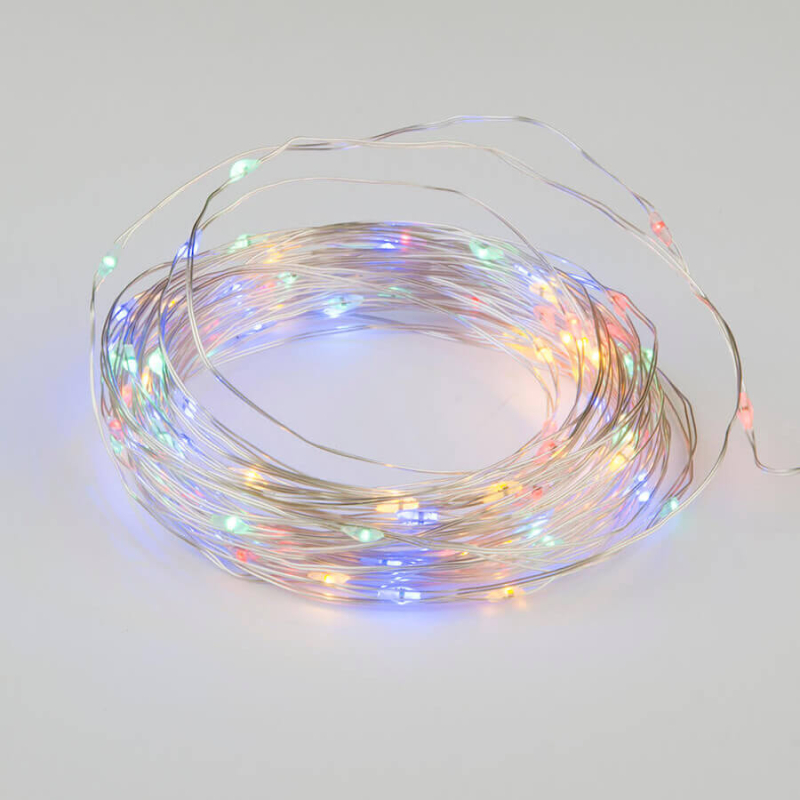 Светодиодная гирлянда Uniel Роса (UL-00005483) разноцветный ULD-S1000-100/SCB/3AA Multi IP20 Dew