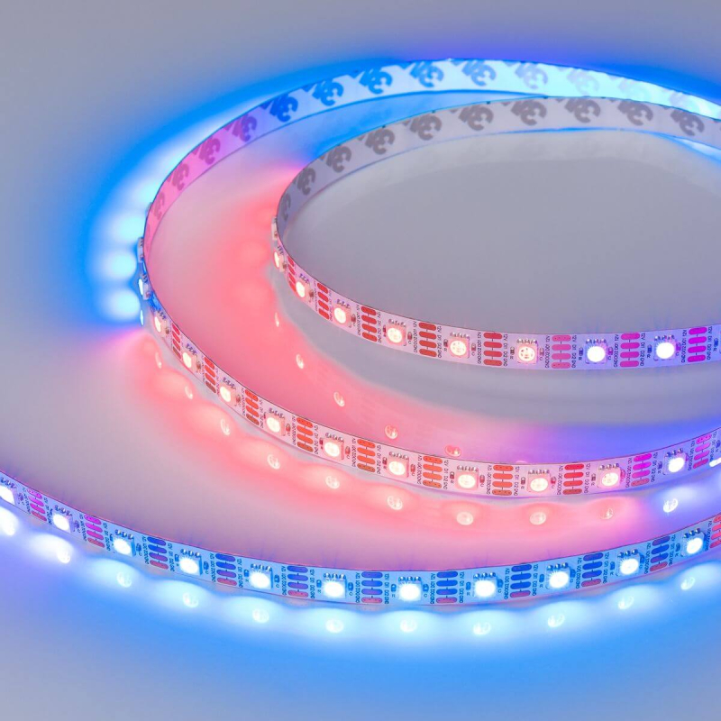 Светодиодная лента Arlight SPI-B60-10mm 12V RGB-PX1-RAM (9.3 W/m, IP20, 5060, 5m) 033437 Светодиодная лента Arlight SPI-B60-10mm 12V RGB-PX1-RAM (9.3 W/m, IP20, 5060, 5m) 033437
