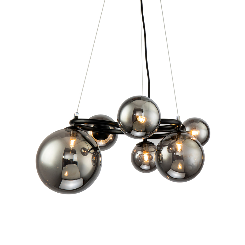 Подвесная люстра Delight Collection Wendt KG1202P-6 grey/clear Подвесная люстра Delight Collection Wendt KG1202P-6 grey/clear