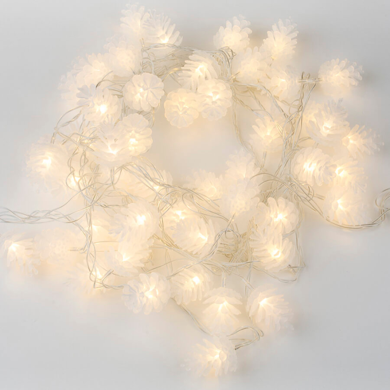 Светодиодная гирлянда Uniel Шишки (UL-00007192) теплый белый ULD-S0500-050/DTA Warm White IP20 Pine Cones