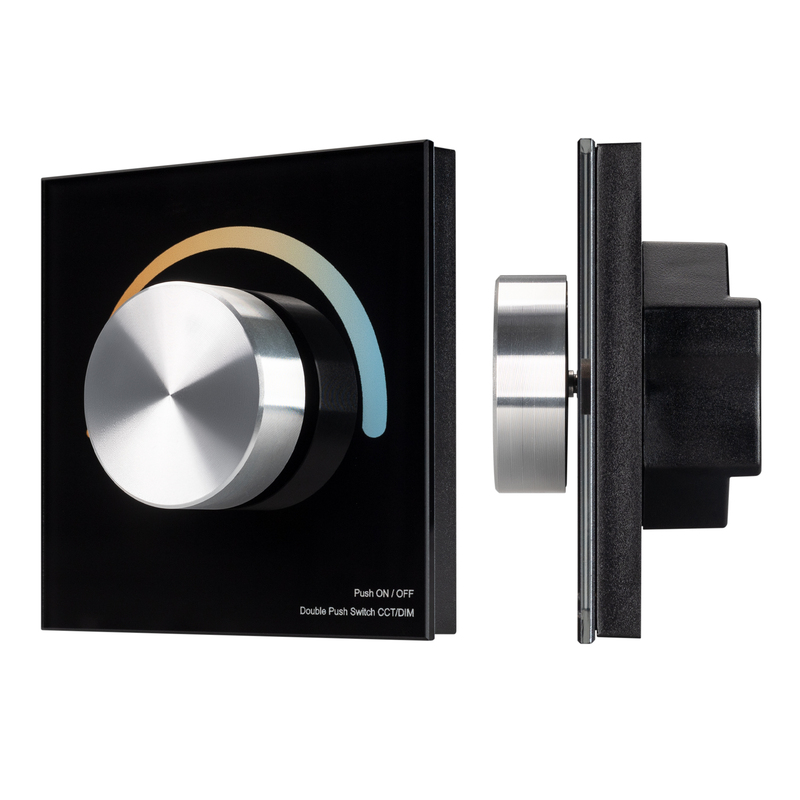 Панель Arlight Smart-P2-Mix-G-IN Black (3V, Rotary, 2.4G) 033755 Панель Arlight Smart-P2-Mix-G-IN Black (3V, Rotary, 2.4G) 033755