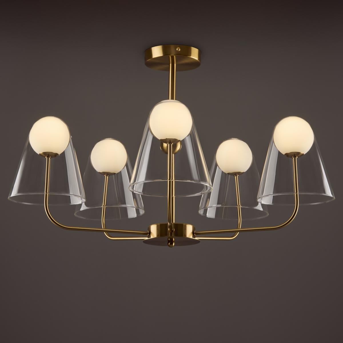 Люстра на штанге Freya Doublety FR5382PL-05BS