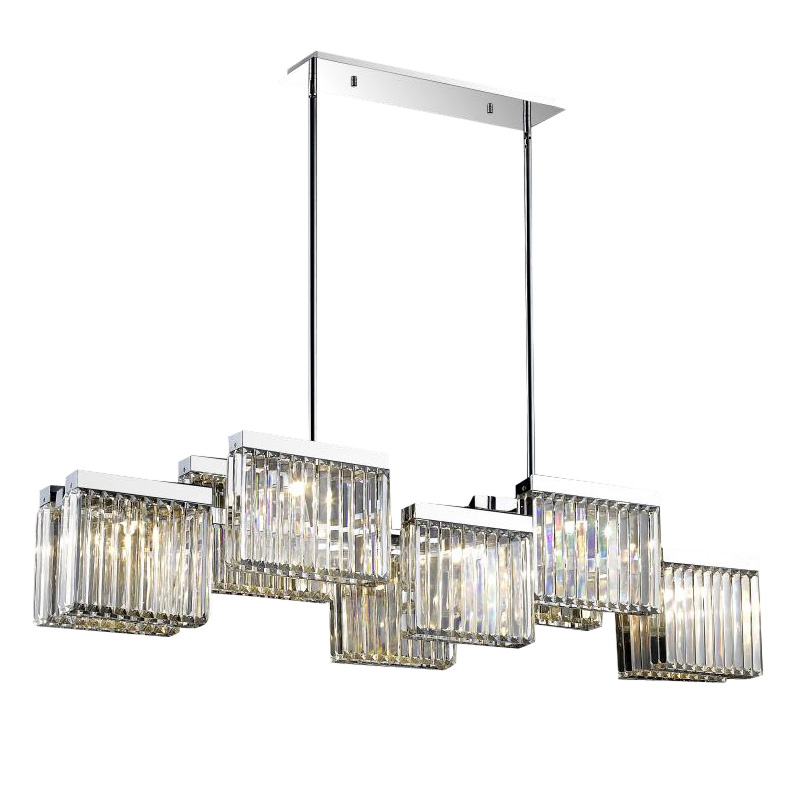 Люстра на штанге Delight Collection Broadway EP68031L-10 chrome Люстра на штанге Delight Collection Broadway EP68031L-10 chrome