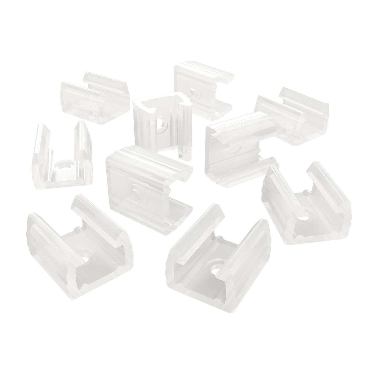 Комплект (10шт) крепежей для светодиодной ленты Apeyron COB 220В-driverless 10-110/111/112 09-147