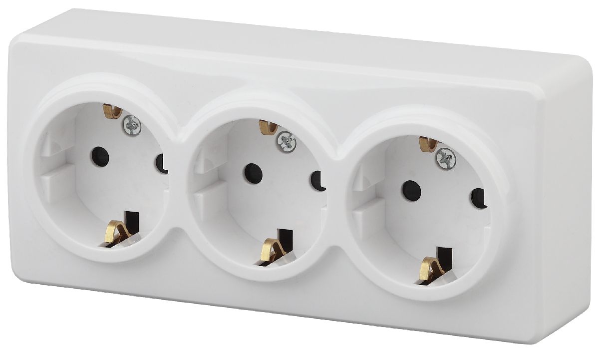 Розетка 2P+E Schuko Эра 11-2208-01 Б0020700