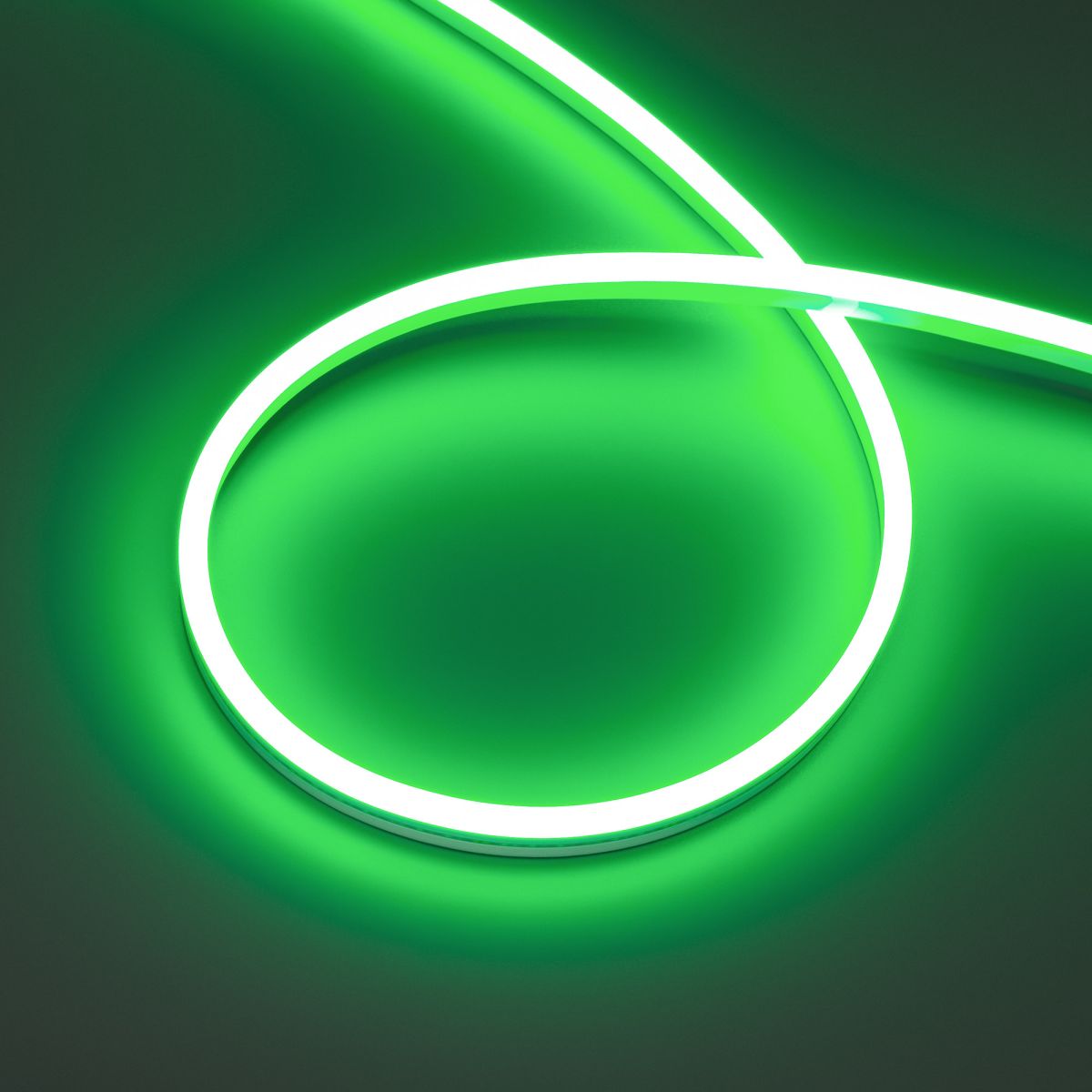 Светодиодная лента герметичная Arlight HALO-SIDE-A168-6x13mm 24V Green (10 W/m, IP67, 2835, 5m) (Силикон) 061566