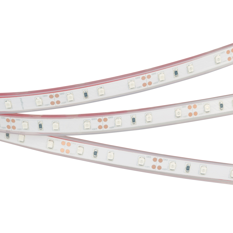 Светодиодная лента герметичная Arlight RTW-P-A60-11mm 12V Green (4.8 W/m, IP66, 3528, 5m) 034865