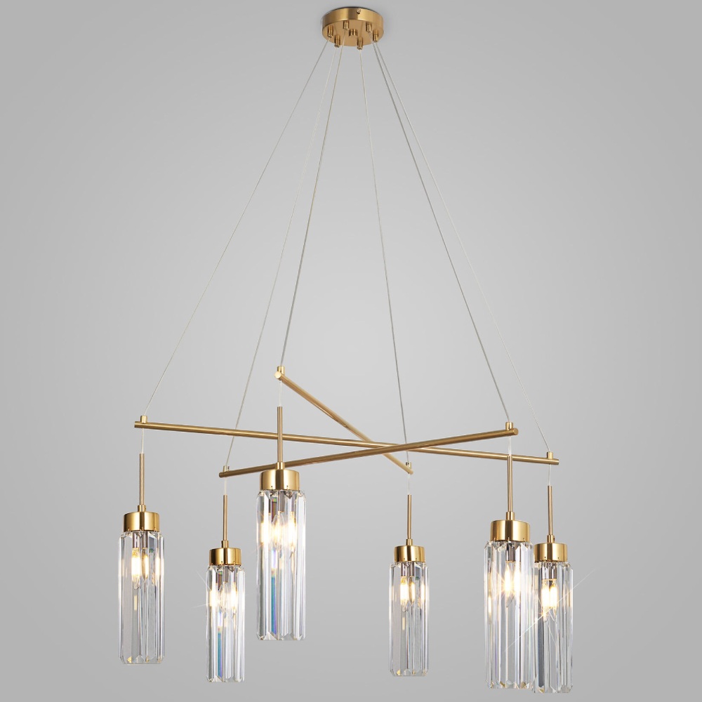 Подвесная люстра Eurosvet Gilian 60163/6 латунь Smart a065757