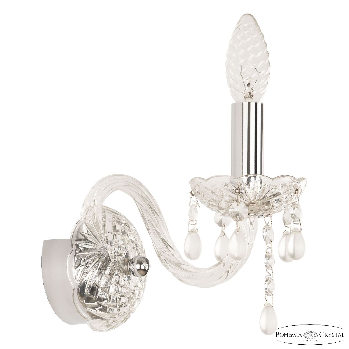 Бра Bohemia Ivele Crystal 112B/1/141 Ni V0300 Бра Bohemia Ivele Crystal 112B/1/141 Ni V0300