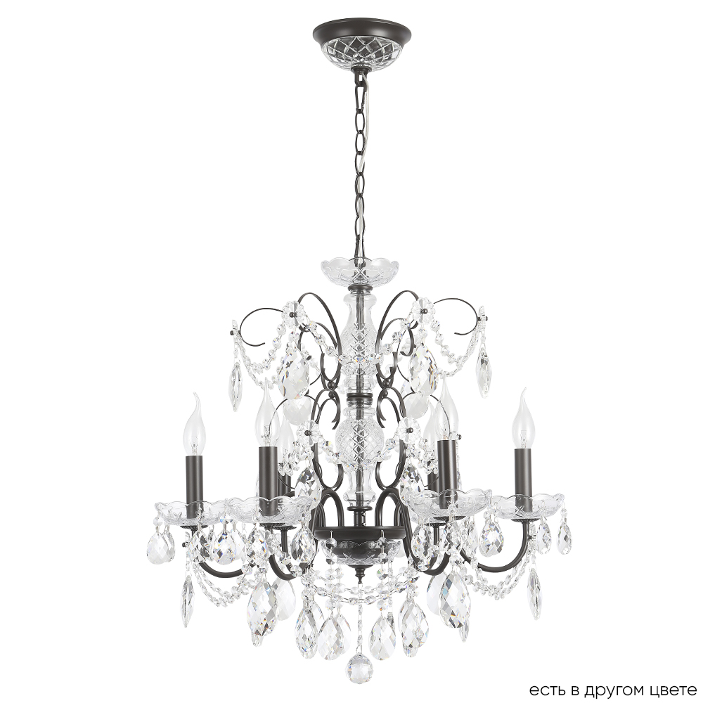 Подвесная люстра Crystal Lux ODELIS SP6 BROWN Подвесная люстра Crystal Lux ODELIS SP6 BROWN