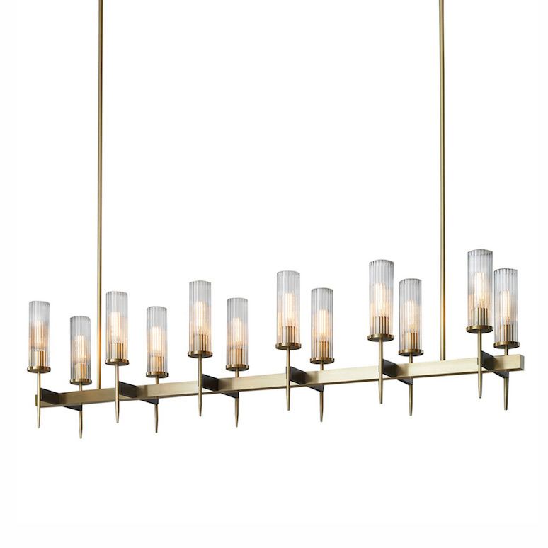 Люстра на штанге Delight Collection Alouette KM0936P-12 brass Люстра на штанге Delight Collection Alouette KM0936P-12 brass