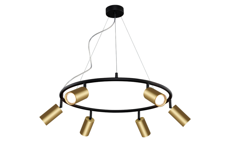 Подвесная люстра Crystal Lux CLT 015C6 D600 BL-GO Подвесная люстра Crystal Lux CLT 015C6 D600 BL-GO