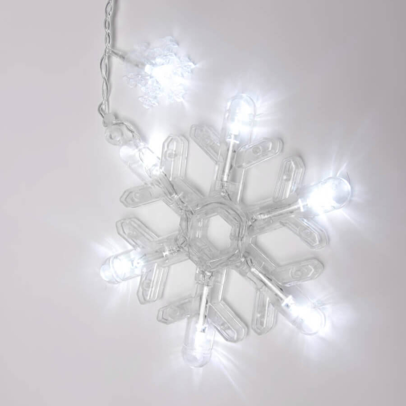 Светодиодная гирлянда (11129) Uniel занавес 220V белый ULD-E2706-100/DTA White IP20 SNOWFALL