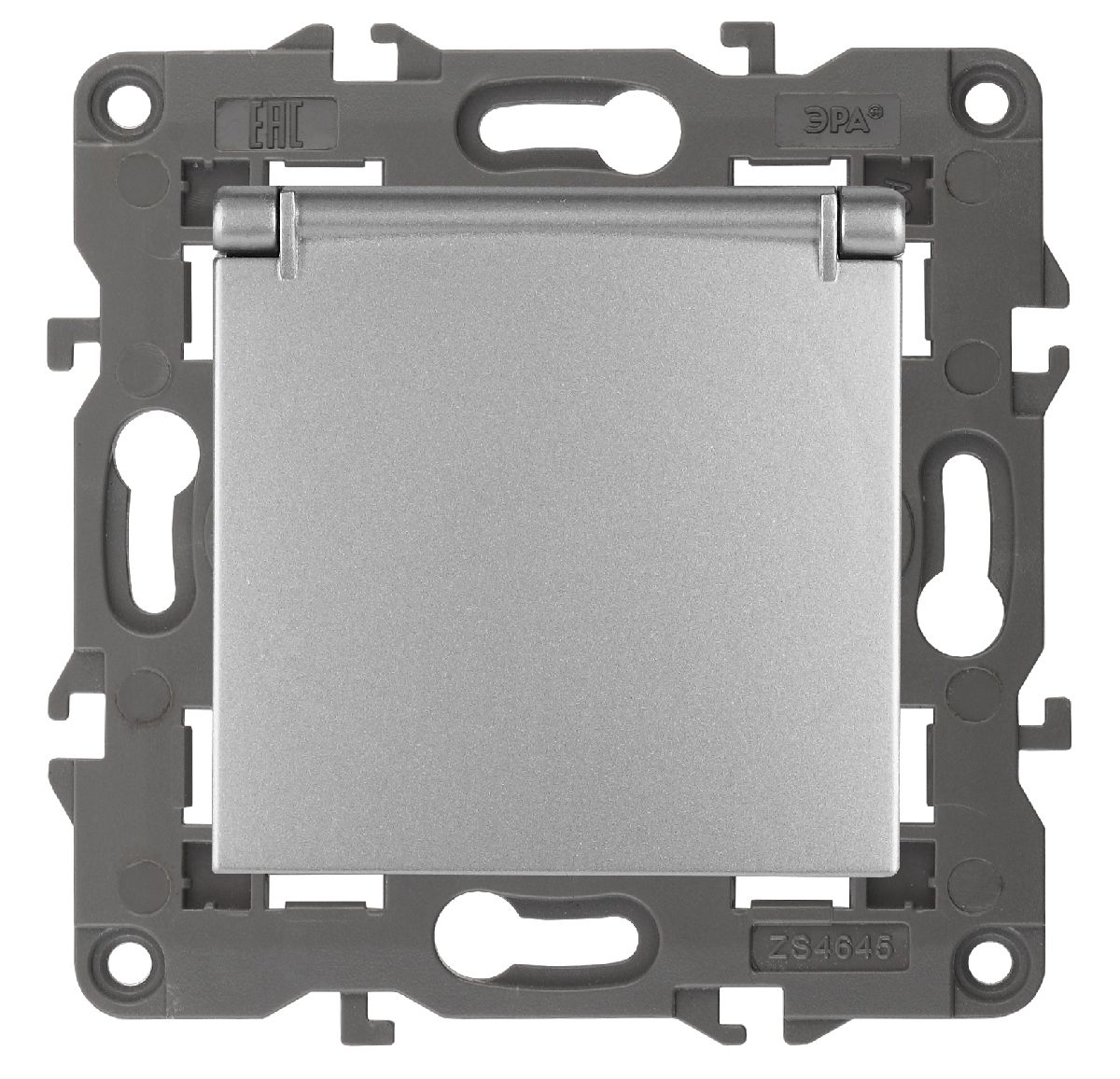 Розетка 2P+E Schuko со шторками с крышкой Эра 14-2103-03 Б0034280