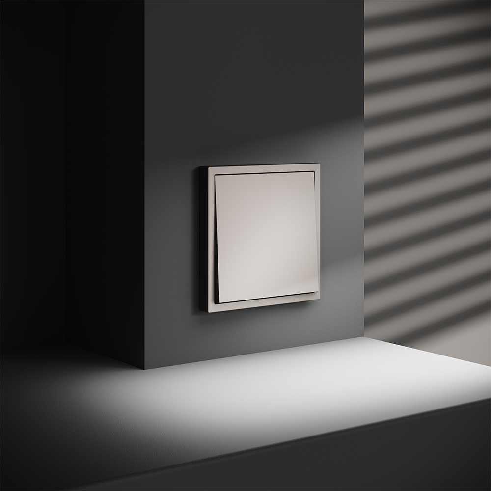 Выключатель с самовозвратом одноклавишный Voltum S70 VLS010603 (кашемир)