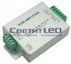 Усилитель для RGB контроллера, 12/24V, 216/432W, 18A, серый