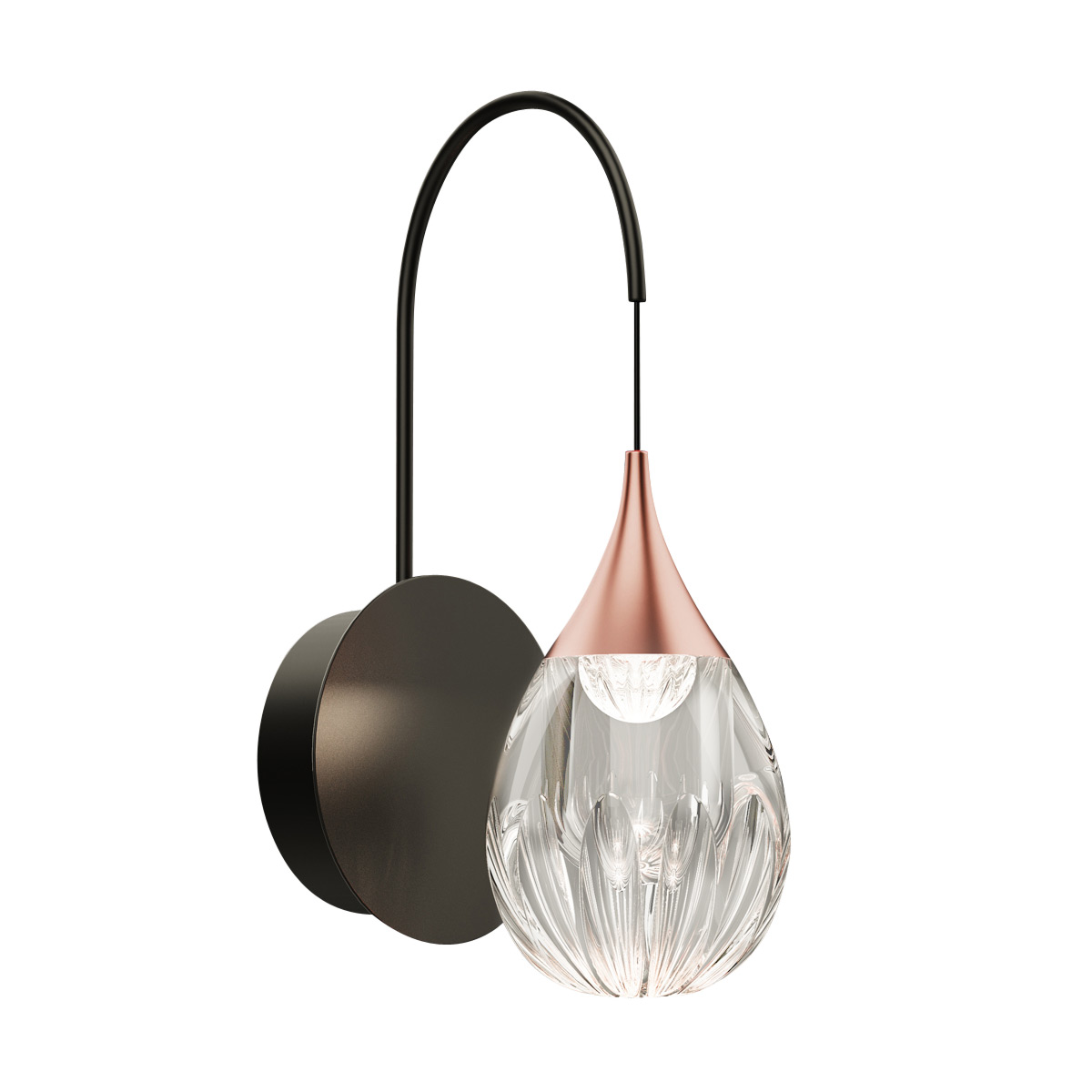 Бра Delight Collection Stilla MB24001004-1A copper/clear Бра Delight Collection Stilla MB24001004-1A copper/clear