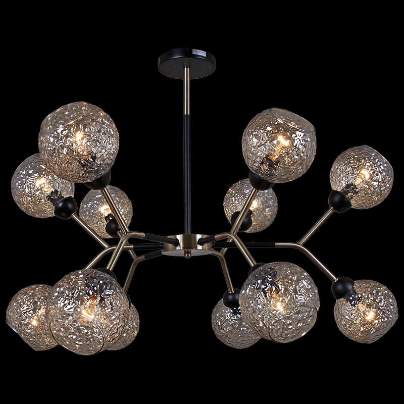 Люстра на штанге Illumico IL0268-12PSQ-79 BK AB Люстра на штанге Illumico IL0268-12PSQ-79 BK AB