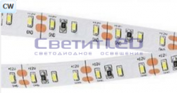 Лента LED, IP33, 12V, SMD3014, 12W/м, 120LED/м, белый холодный