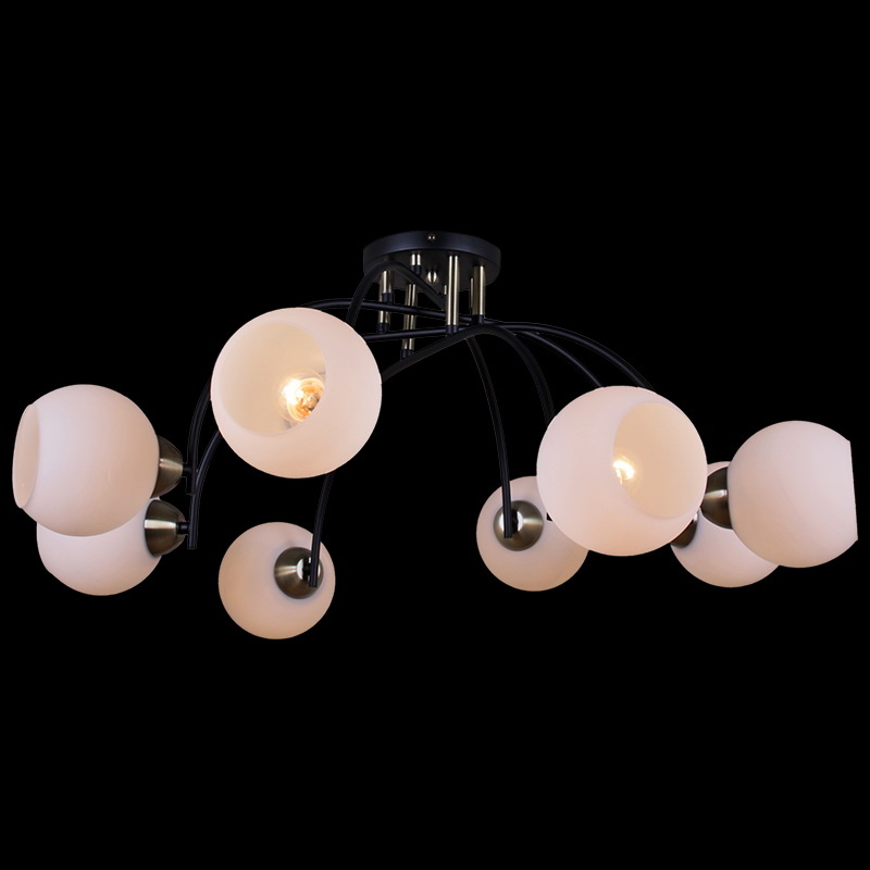Люстра на штанге Illumico IL0250-8CSQ-79 BK AB Люстра на штанге Illumico IL0250-8CSQ-79 BK AB