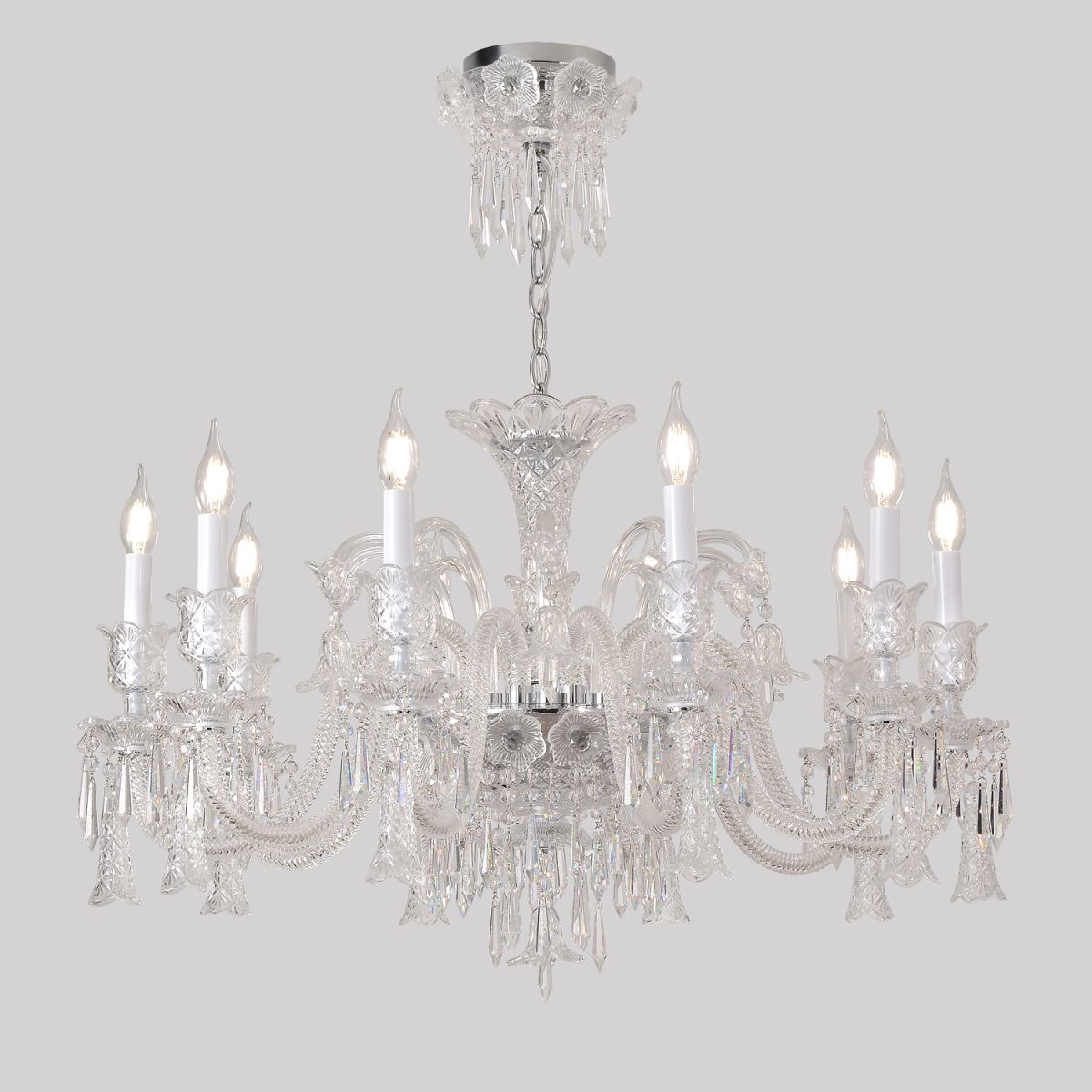 Подвесная люстра Crystal Lux VERSAILLES SP10 CHROME