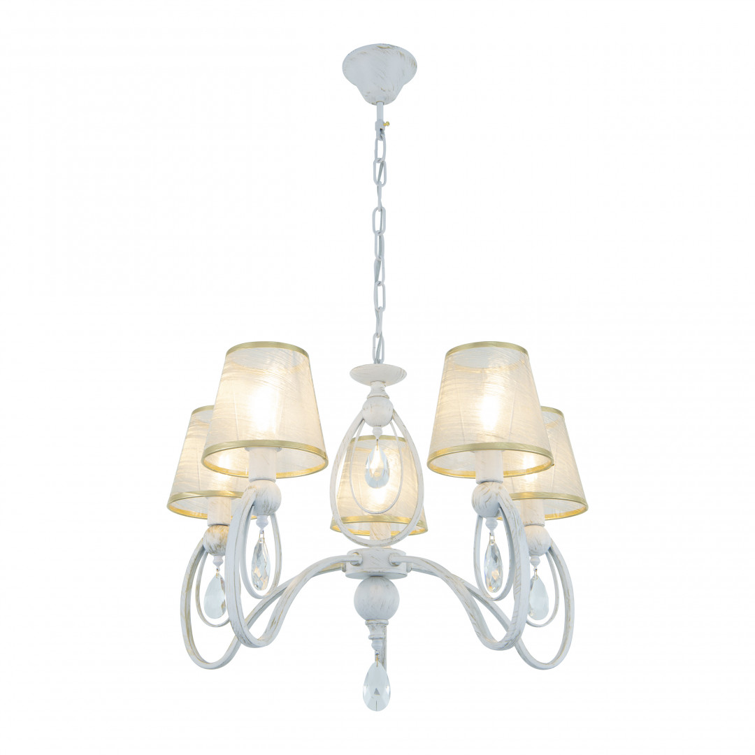 Подвесная люстра Arte Milano 347203/5 WT+G Подвесная люстра Arte Milano 347203/5 WT+G