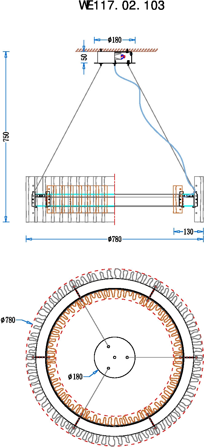 Подвесная люстра Wertmark Patricia WE117.02.103