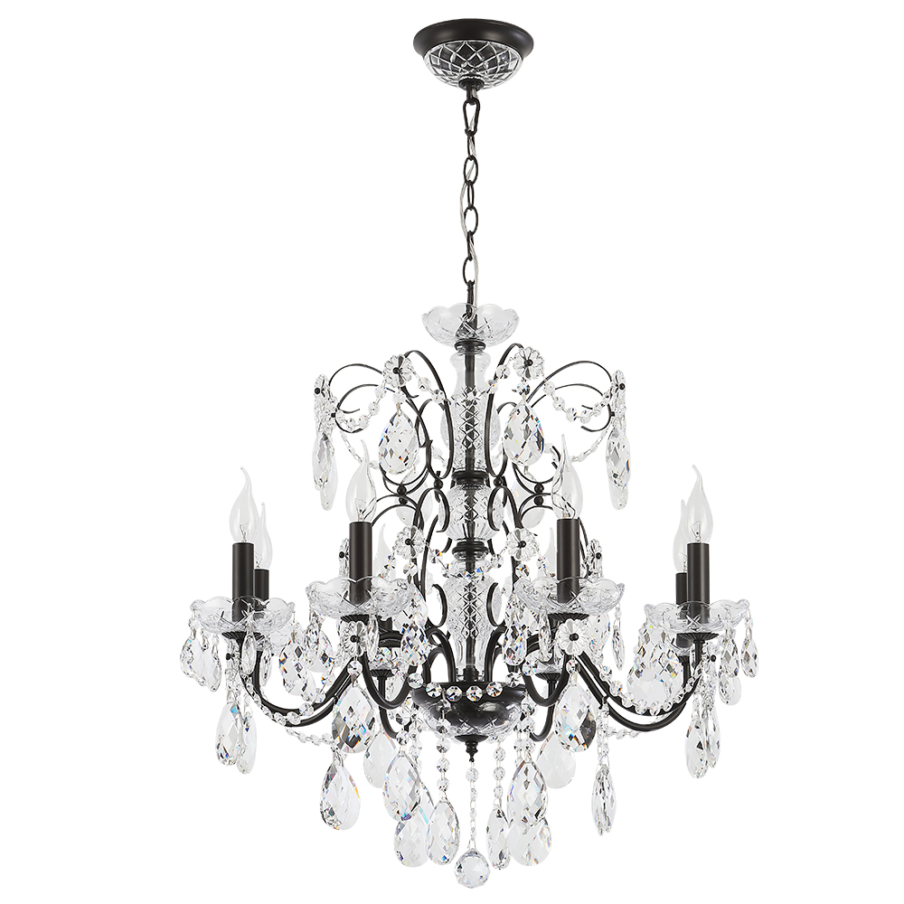 Подвесная люстра Crystal Lux ODELIS SP8 BROWN Подвесная люстра Crystal Lux ODELIS SP8 BROWN