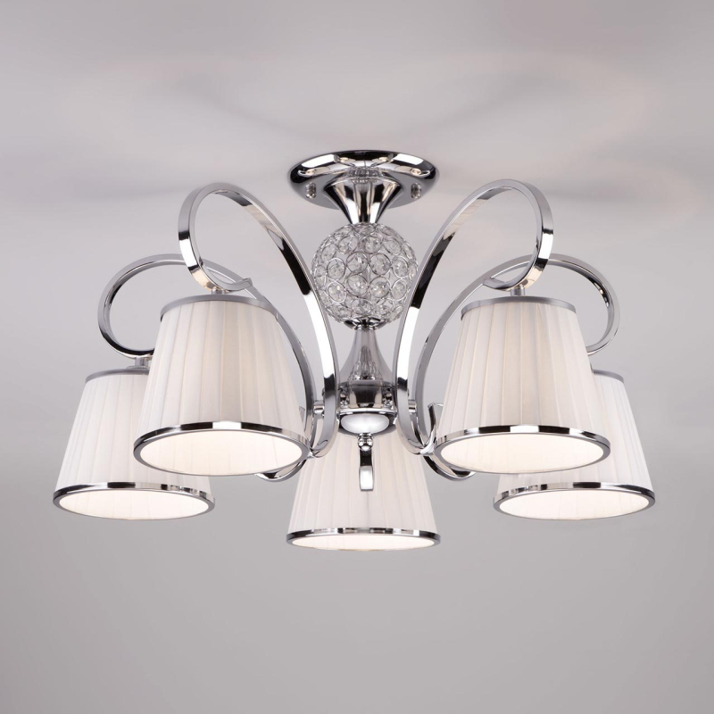 Потолочная люстра Eurosvet Tessa 60088/5 хром Потолочная люстра Eurosvet Tessa 60088/5 хром