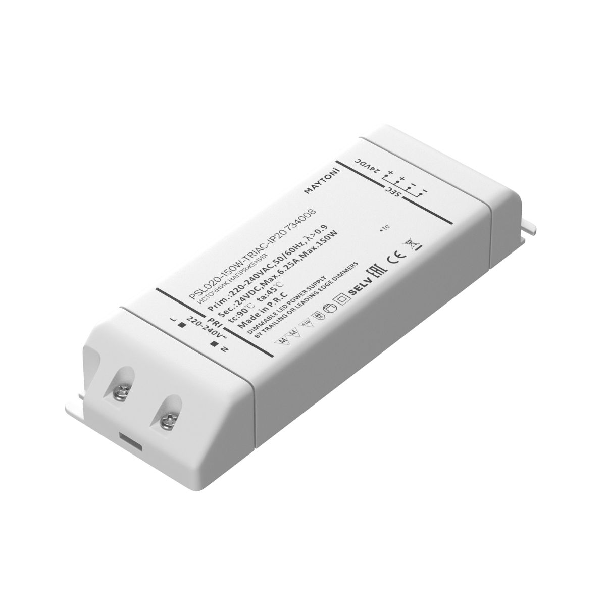 Источник напряжения Maytoni Triac 150Вт DC24В IP20 734008