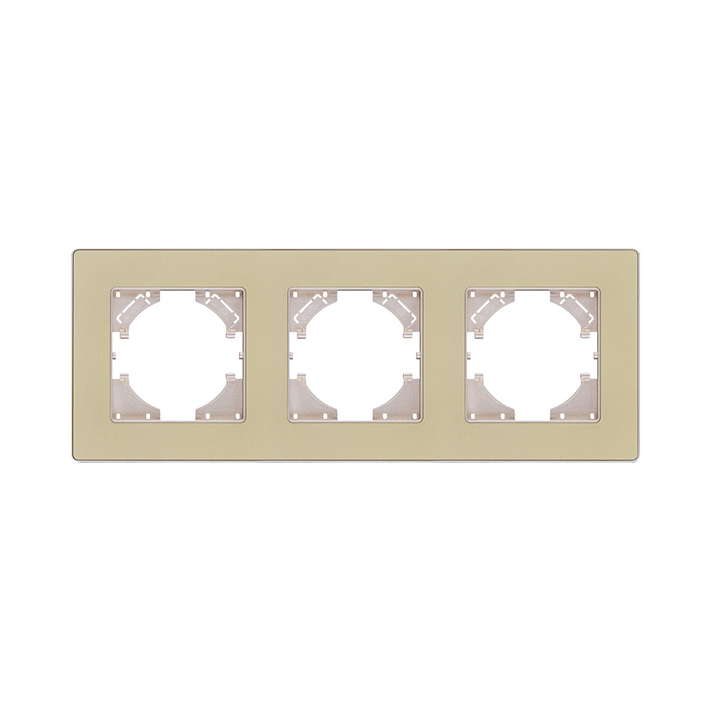 Рамка 3-постовая, золотой Kollinger Eleganz Acryl EA3GD