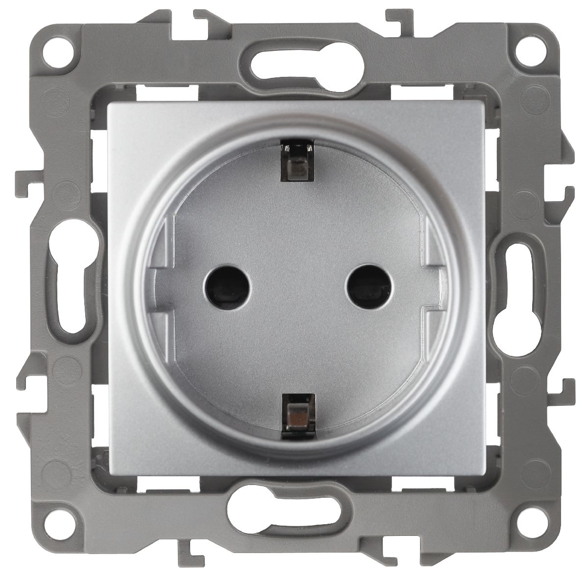 Розетка 2P+E Schuko со шторками Эра 12-2102-03 Б0014689