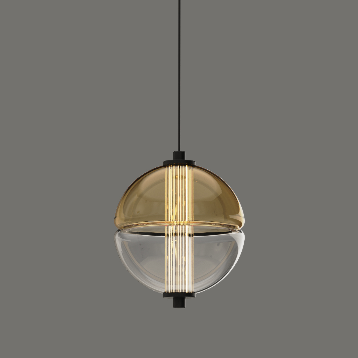 Подвесной светильник Delight Collection MD24022079-1A black/amber Подвесной светильник Delight Collection MD24022079-1A black/amber