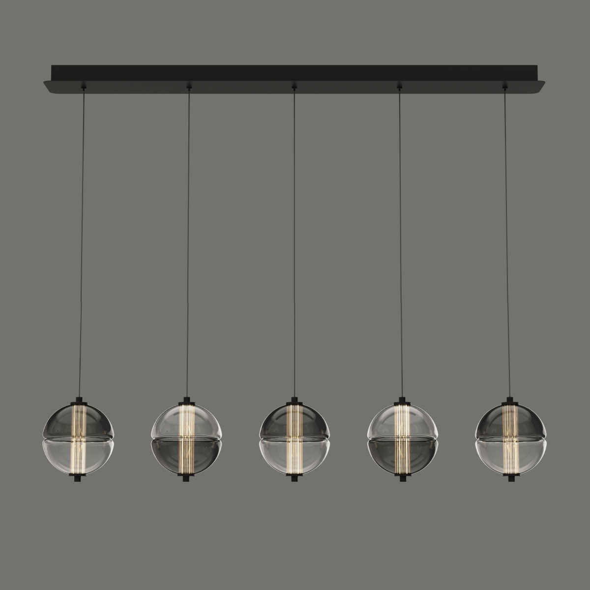 Подвесной светильник Delight Collection MD24022079-5B black/smoky Подвесной светильник Delight Collection MD24022079-5B black/smoky