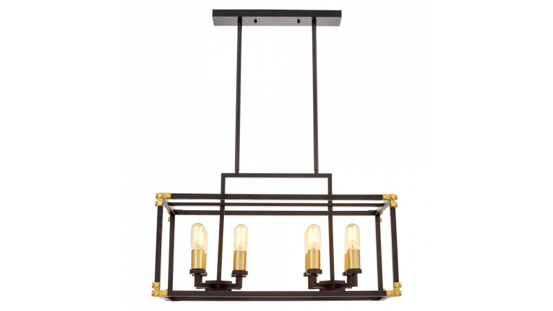 Подвесная люстра Lumina Deco Waldorf LDP 1140-8 BK+MD Подвесная люстра Lumina Deco Waldorf LDP 1140-8 BK+MD