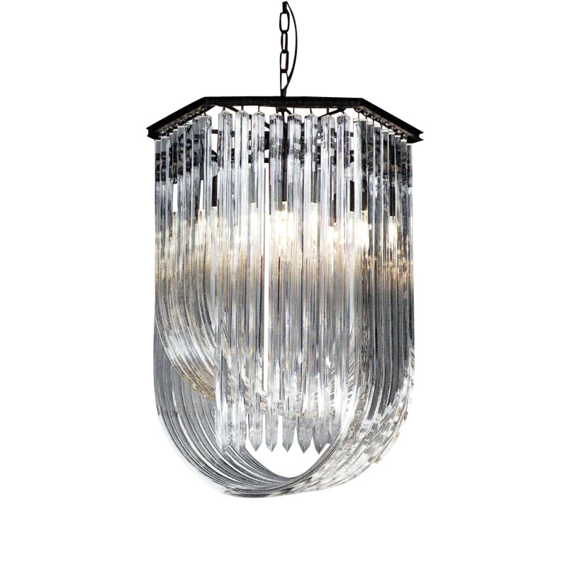 Подвесная люстра Delight Collection Murano Glass KR0116P-6 black Подвесная люстра Delight Collection Murano Glass KR0116P-6 black
