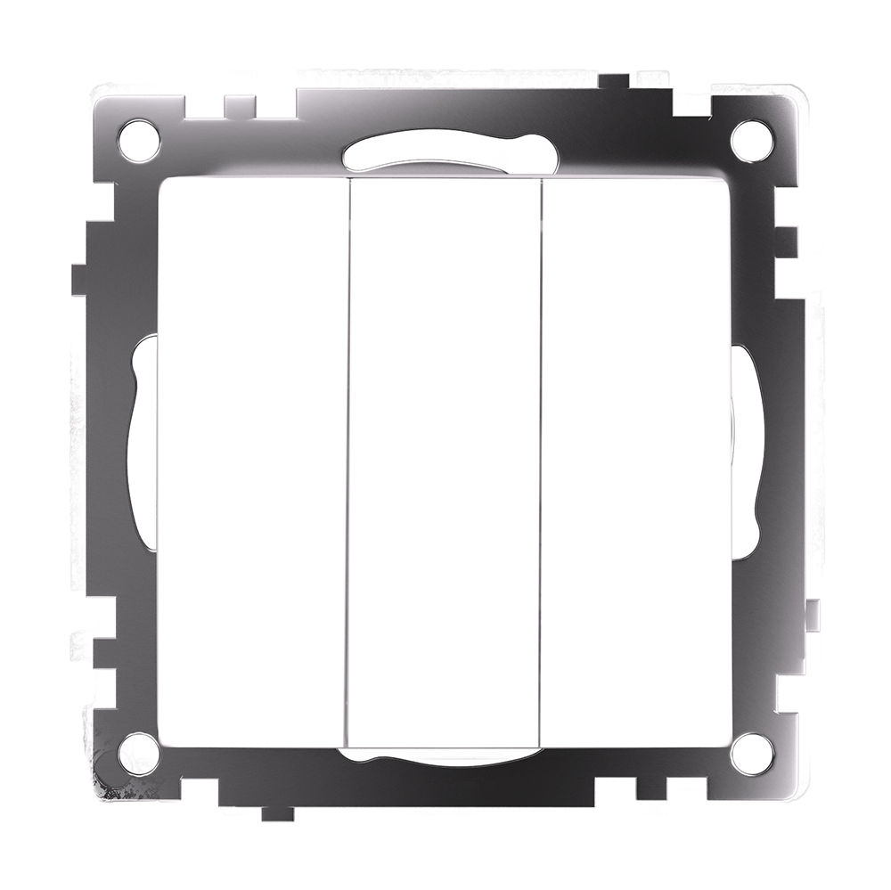 Выключатель трехклавишный Stekker GLS10-7108-01 Катрин 49171