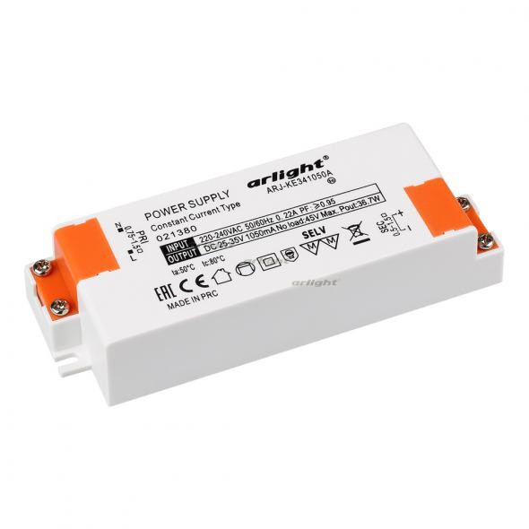 Блок питания Arlight ARJ-KE351050A (37W, 1050mA, PFC) 021380 Блок питания Arlight ARJ-KE351050A (37W, 1050mA, PFC) 021380